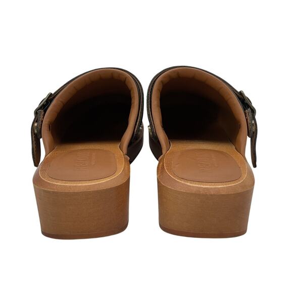 Re/Done Classic Black Suede Clogs Size IT 40 / US 10 - Picture 3 of 7